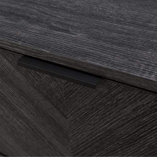 CorLiving Himari Modern Dark Grey TV Stand with Storage Drawers, TV Table Stand - TVS UP TO 85"