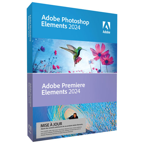 Adobe Photoshop & Premiere Elements 2024 - 1 User - French