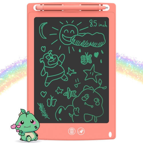 myFirst Sketch II - Kid's 8.5-inch LCD Writing Tablet, Colorful Doodle Pad Drawing Board, Educational Toddler Toy - Pink