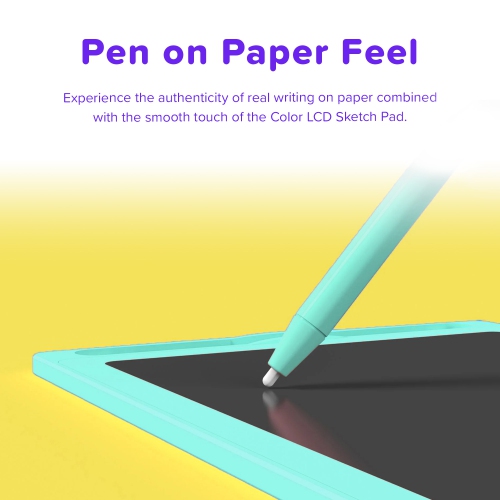 myFirst Sketch II - Kid's 8.5-inch LCD Writing Tablet, Colorful Doodle Pad Drawing Board, Educational Toddler Toy - Blue