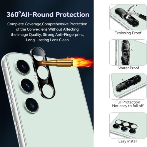 2 x Samsung Galaxy S23 FE 5G Glass Screen Protector - 9H Tempered Glass, Ultrasonic Fingerprint Support, HD Clear, Anti-Scratch, Bubble-Free + 2