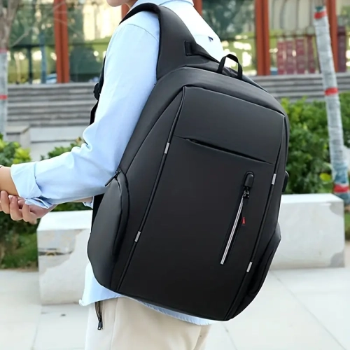 Large Capacity Laptop Backpack with USB Charging - Heavy Duty Daypack for School, Travel, and Business