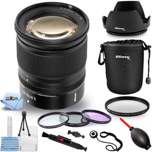 NIKON  Nikkor Z 24-70MM F/4 S Lens 20072 + Lens Pouch + Filter Kit Bundle