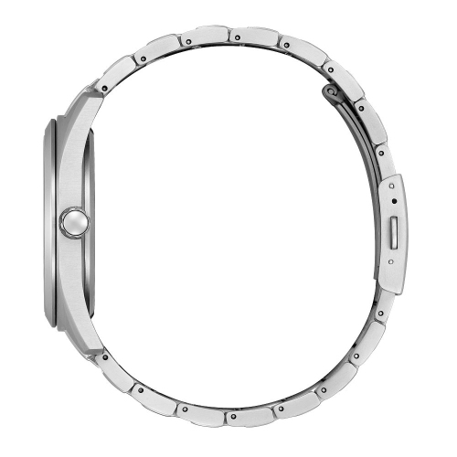 Montre pour hommes à éco-mécanisme en titane 42&nbsp;mm, boîtier et bracelet en super titane argenté, cadran bleu