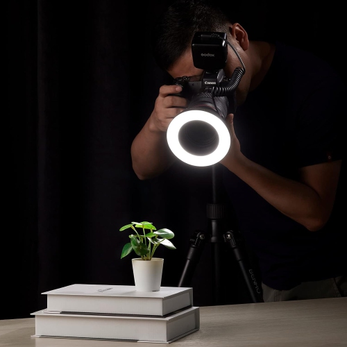G RING72 Macro LED Ring Light, with 8 Lens Adapter Rings, 5600K Color Temperature Compatible with Sony Canon Nikon DSLR Camera