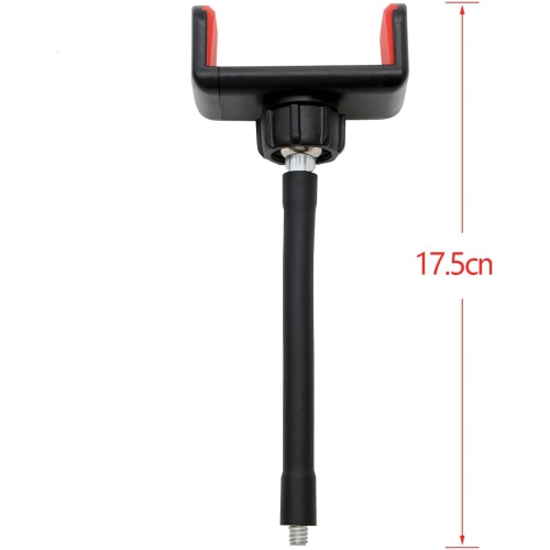 S Ring Light Phone Holder Attachment Replacement for Live Stream 1/4 6.3mm Screw Bendable Flexible Phone Tripod Mount Adapter Adjustable Compatible