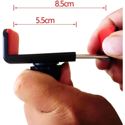 S Ring Light Phone Holder Attachment Replacement for Live Stream 1/4 6.3mm Screw Bendable Flexible Phone Tripod Mount Adapter Adjustable Compatible