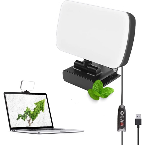 DOLAER  W Video Conference Lighting, Ring Light Alternative 3000K-6500K Color Temperature Adjustable Led Lights for Remote Working, Zoom Calls, Self