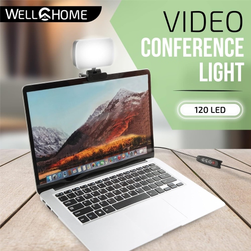 W Video Conference Lighting, Ring Light Alternative 3000k-6500k color temperature adjustable LED lights for remote working, zoom calls, self