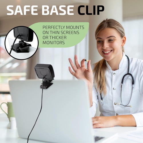 W Video Conference Lighting, Ring Light Alternative 3000k-6500k color temperature adjustable LED lights for remote working, zoom calls, self