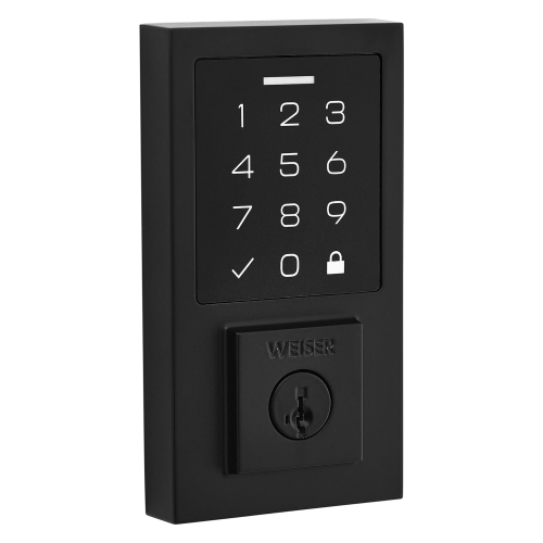 WEISER SmartCode Touchpad Electronic Deadbolt and Handleset Combo Pack, Smartkey Security - 1 Pack