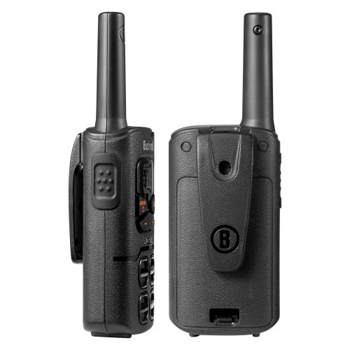 Radios bidirectionnelles Adventure 32&nbsp;km de Bushnell - Ensemble de 2 émetteurs-récepteurs portatifs rechargeables longue portée FRS 0,5 watts |