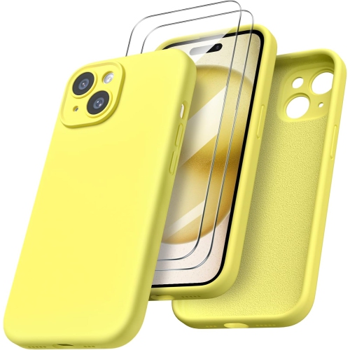 Designed for iPhone 15 Case with 2X Screen Protector Liquid