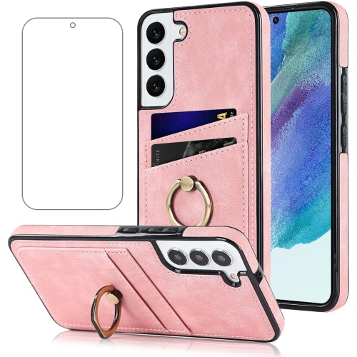 POUR SAMSUNG GALAXY S21 FE 5G Etui Cuir PU Film Verre Trempé