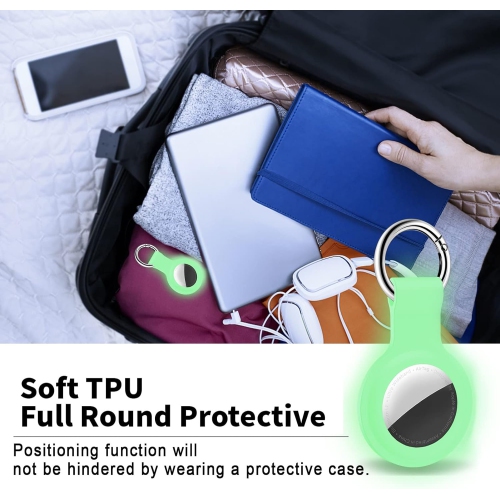 Porte-clés compatible avec l'étui porte-étiquette porte-clés pour porte-clés Air Tag porte-clés pour porte-clés Air Tag Étuis Air Tags protecteurs