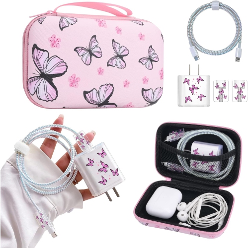 1pc Charger Case + Earphone Case + Data Cable Bag + Coin Purse Storage Bag  Digital Bag Electronic Bag Electronic Organizer Cable Storage Bag