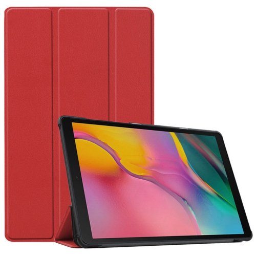 Image 1 de 4.. Étui folio en cuir rouge de PANDACO pour Galaxy Tab S9+/Tab S9 FE+/Tab S10+ de Samsung