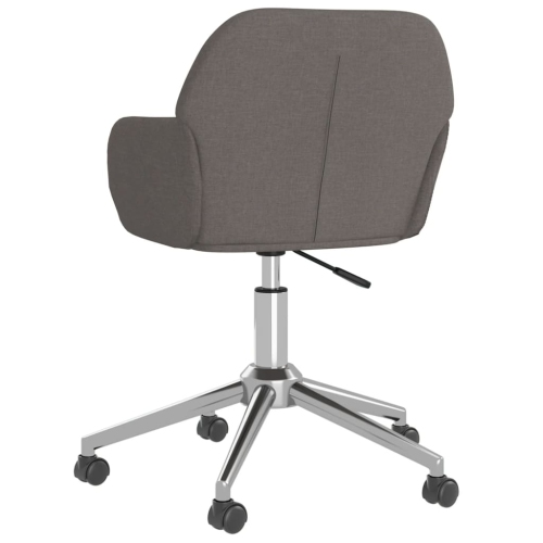 vidaXL Swivel Office Chair Dark Grey Fabric