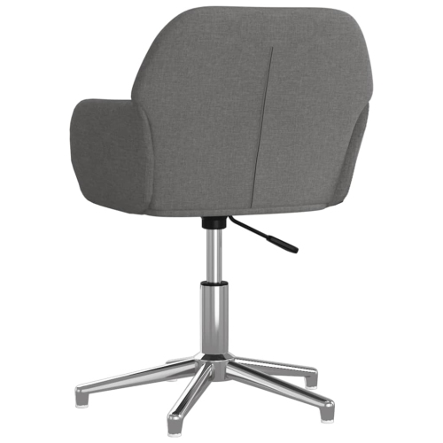 vidaXL Swivel Office Chair Light Grey Fabric