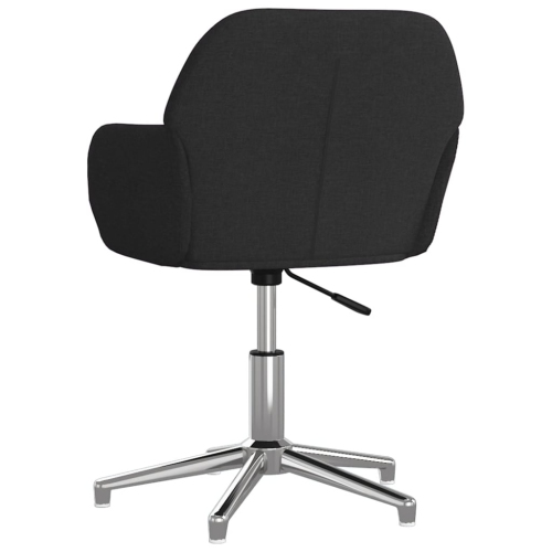 vidaXL Swivel Office Chair Black Fabric