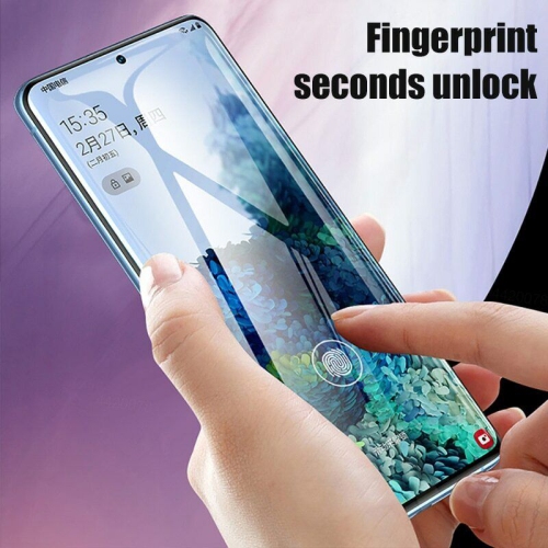 Pour le protecteur d'écran Galaxy S21 FE de Samsung avec protecteur d'objectif d'appareil photo sans bulles, anti-rayures, anti-traces de doigts, HD