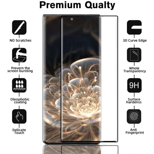 Pour le protecteur d'écran Galaxy S21 FE de Samsung avec protecteur d'objectif d'appareil photo sans bulles, anti-rayures, anti-traces de doigts, HD