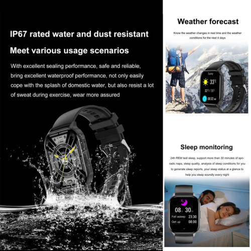 TUTT Classic Smartwatch AMOLED 2.04” Screen | GPS Exercise SpO2 Stress & Sleep Monitoring Calorie & Activity Tracker IP67 Men Women Smart Watch Two