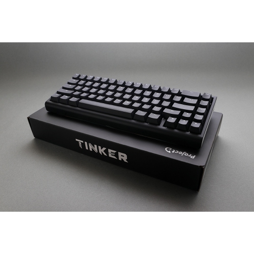 Ducky ProjectD Tinker 65 RGB Hot-Swappable Mechanical Gaming Keyboard Cherry MX Blue Switch SF Layout, Black