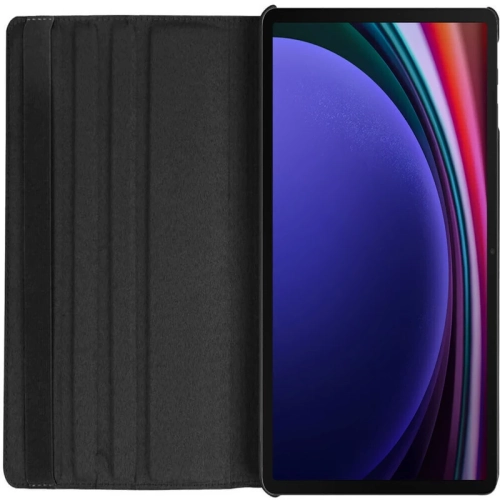 Black Leather Case for Samsung Galaxy Tab S10 Ultra 2024 / S9 Ultra 14.6″ - 360° Rotate Smart Stand Cover