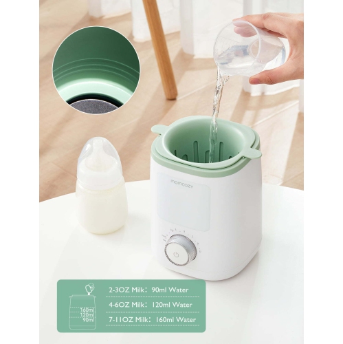 Chauffe-biberon MomCozy pour le lait maternel, bain d’eau chaude sécuritaire, convient à la plupart des biberons
