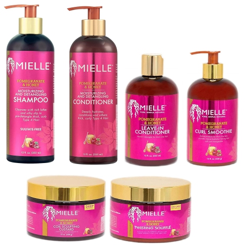 MIELLE  Pomegranate & Honey Type 4 Hair Care Set