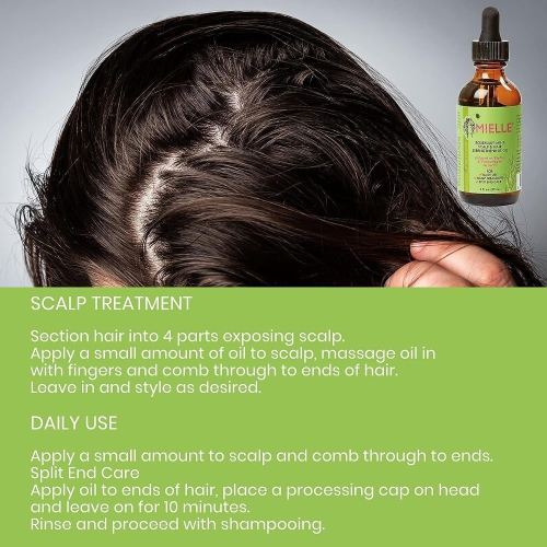 MIELLE Rosemary Mint Oil Rosemary Mint Scalp & Hair Strengthening Oil