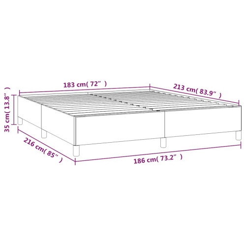 vidaXL California King Bed Frame, Fabric Upholstered Platform Bed Frame, Light Gray, No Mattress