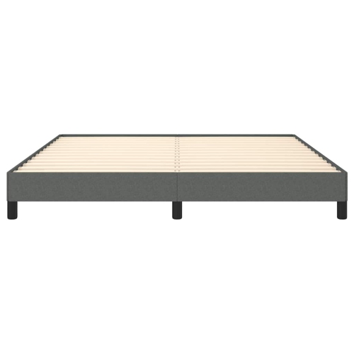 vidaXL King Bed Frame, Fabric Upholstered Platform Bed Frame, Dark Gray, No Mattress
