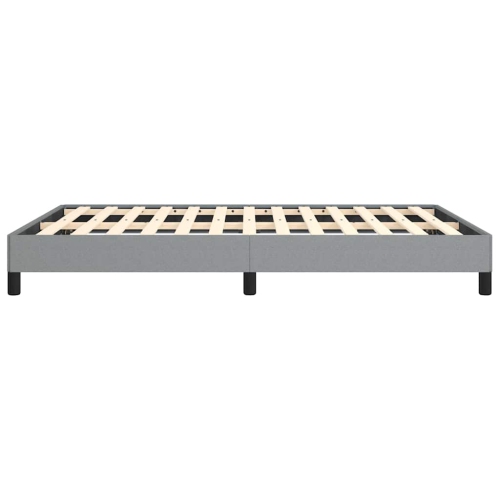 vidaXL Queen Bed Frame, Fabric Upholstered Platform Bed Frame, Light Gray, No Mattress