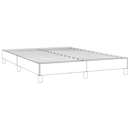 vidaXL Queen Bed Frame, Fabric Upholstered Platform Bed Frame, Light Gray, No Mattress