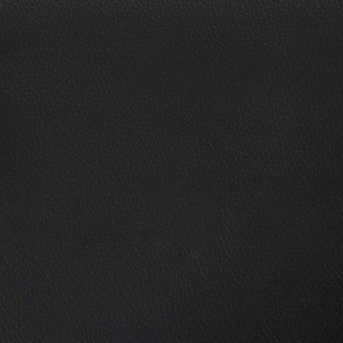 vidaXL King Bed Frame, Faux Leather Upholstered Platform Bed Frame, Black, No Mattress