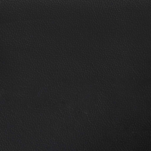 vidaXL Twin XL Bed Frame, Faux Leather Upholstered Platform Bed Frame, Black, No Mattress