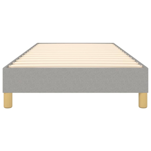 vidaXL Box Spring Bed Frame Light Grey Twin XL Fabric