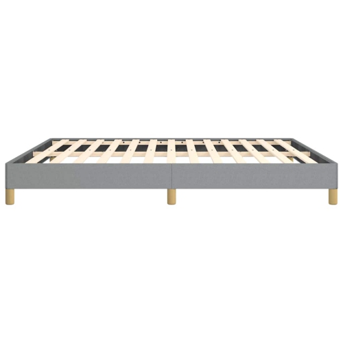 vidaXL California King Bed Frame, Fabric Upholstered Platform Bed Frame, Light Gray, No Mattress
