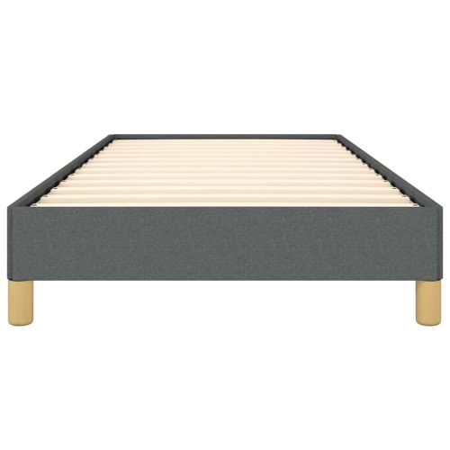 vidaXL Twin XL Bed Frame, Fabric Upholstered Platform Bed Frame, Dark Gray, No Mattress