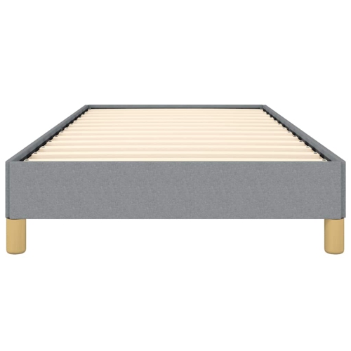 vidaXL Twin XL Bed Frame, Fabric Upholstered Platform Bed Frame, Light Gray, No Mattress