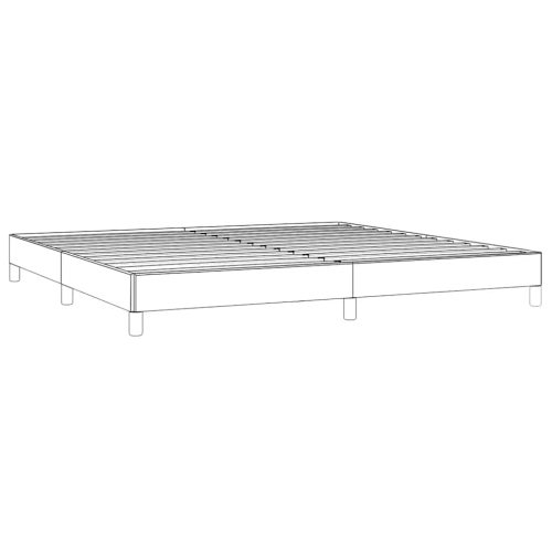 vidaXL King Bed Frame, Fabric Upholstered Platform Bed Frame, Dark Gray, No Mattress