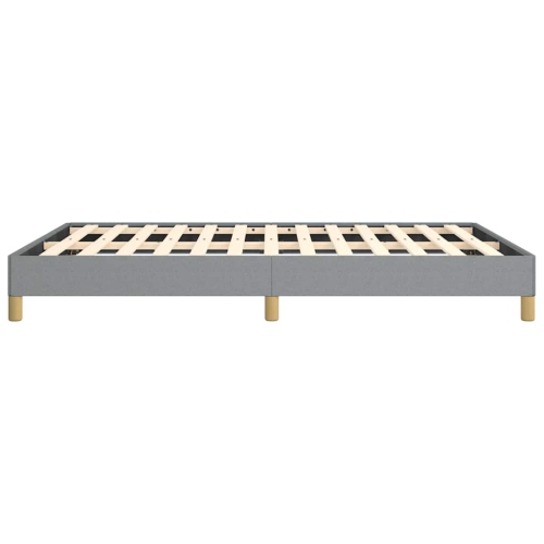 vidaXL Queen Bed Frame, Fabric Upholstered Platform Bed Frame, Light Gray, No Mattress