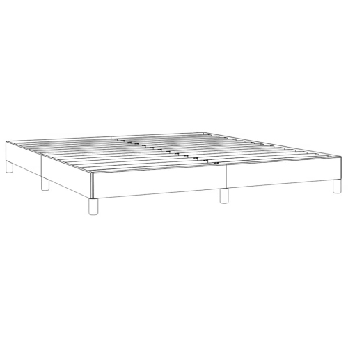 vidaXL Queen Bed Frame, Fabric Upholstered Platform Bed Frame, Light Gray, No Mattress