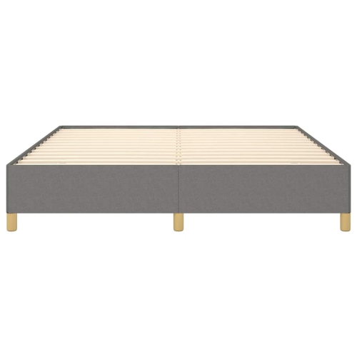 vidaXL California King Bed Frame, Fabric Upholstered Platform Bed Frame, Dark Gray, No Mattress