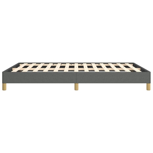 vidaXL Queen Bed Frame, Fabric Upholstered Platform Bed Frame, Dark Gray, No Mattress