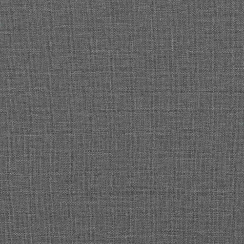 vidaXL Queen Bed Frame, Fabric Upholstered Platform Bed Frame, Dark Gray, No Mattress