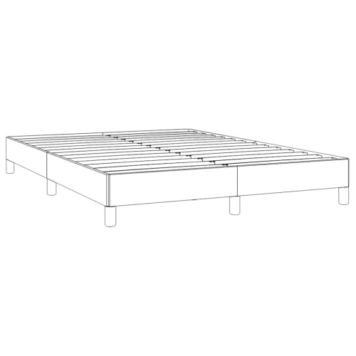 vidaXL Full Bed Frame, Fabric Upholstered Platform Bed Frame, Light Gray, No Mattress