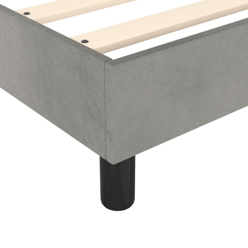 vidaXL Box Spring Bed Frame Light Grey California King Velvet